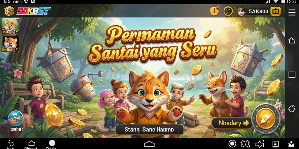 Tampilan gameplay 55KBET yang seru dan menarik.