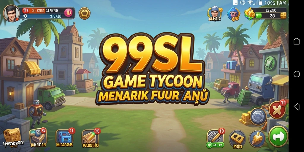 Gameplay Tycoon yang menarik dan penuh strategi dalam 99SL.