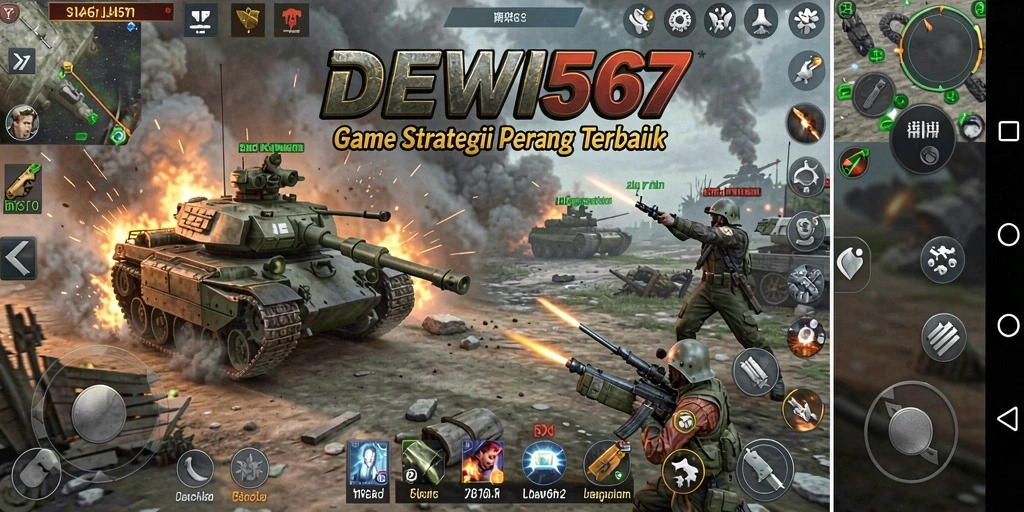 Screenshot utama DEWI567 menampilkan aksi gameplay SLG yang mendebarkan.