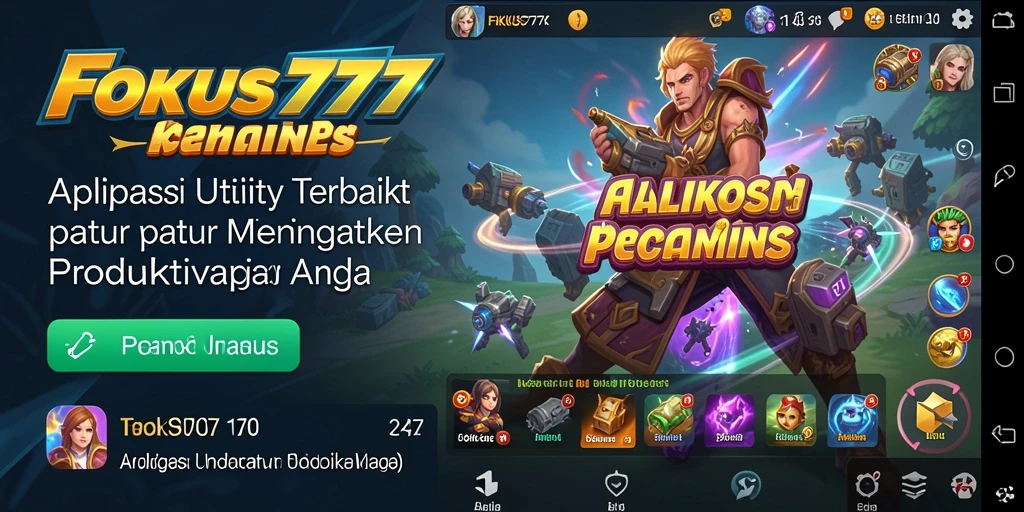 Tampilan antarmuka FOKUS777 yang menarik dan fungsional.