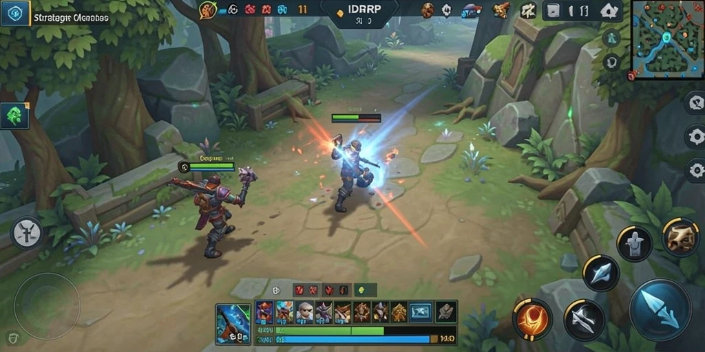 Tampilan gameplay IDRRP yang penuh strategi dan aksi seru.