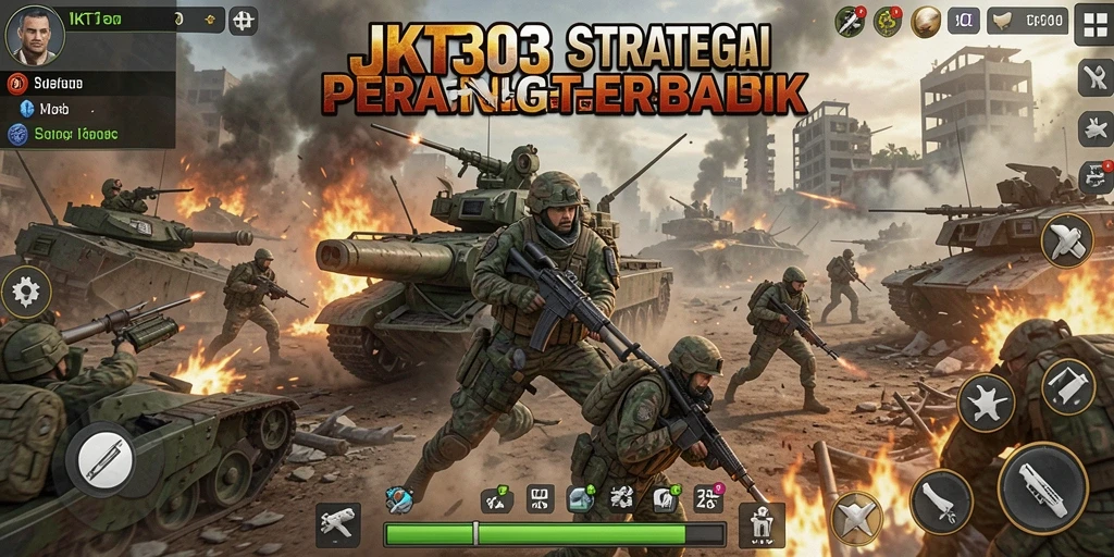 Tampilan utama gameplay JKT303 dengan aksi pertempuran yang seru.