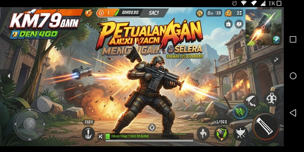 Gameplay menarik saat bertarung dalam KM789 dengan grafis menawan.