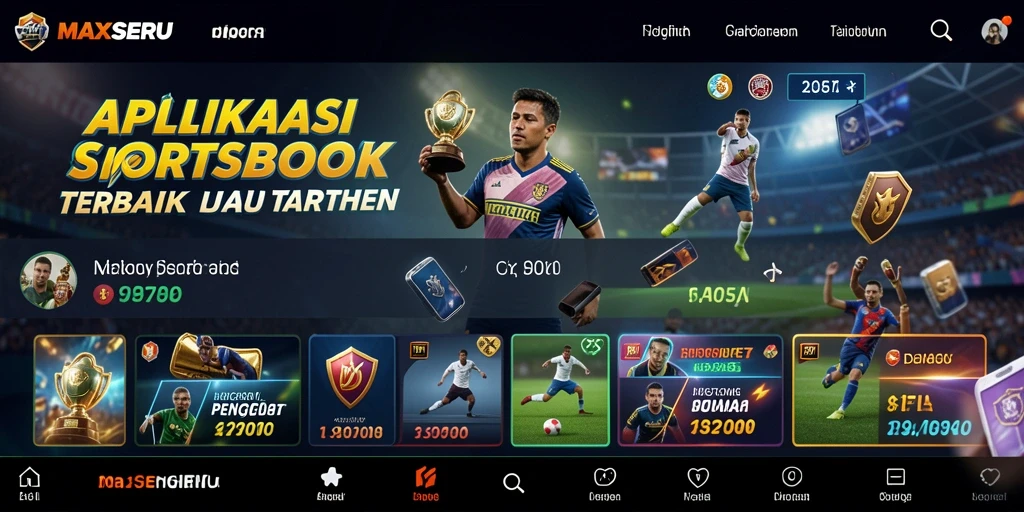 Tampilan menarik dari aplikasi MAXSERU saat memasang taruhan.