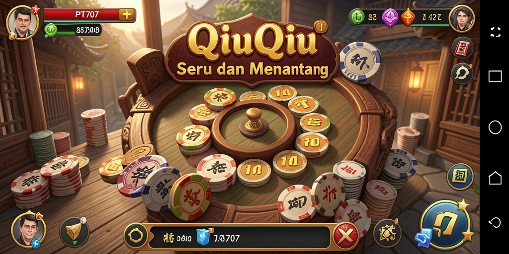 Screenshot gameplay PT707 yang menampilkan pertarungan seru QiuQiu.