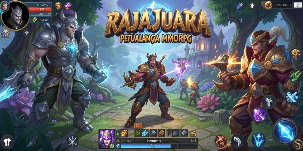 Tampilan gameplay seru dari RAJAJUARA dalam pengalaman MMORPG.