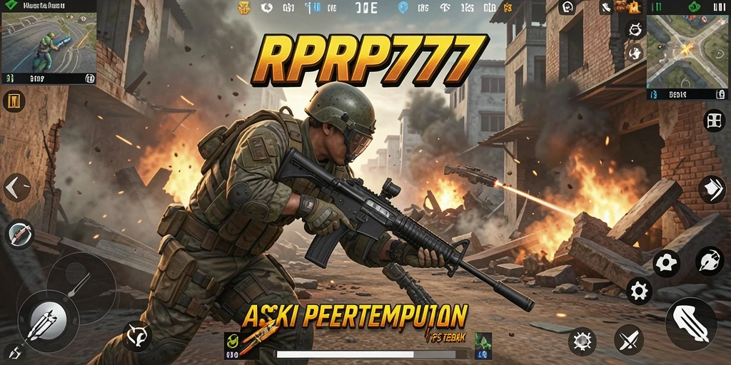 Tampilan gameplay mendebarkan dari RPRP777 dengan aksi cepat dan strategi yang intens.