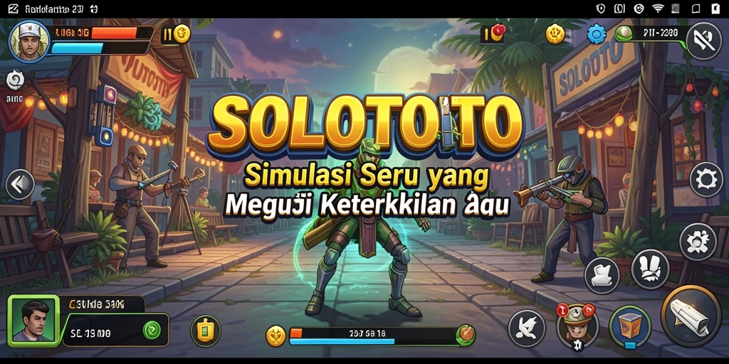 Tangkapan layar SOLOTOTO menunjukkan gameplay simulasi yang mendalam dan mendebarkan.