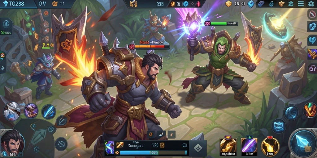 Gameplay seru TO288 dalam aksi pertempuran MOBA yang mendebarkan.